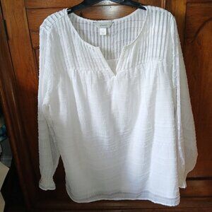 Christopher & Banks size X white blouse